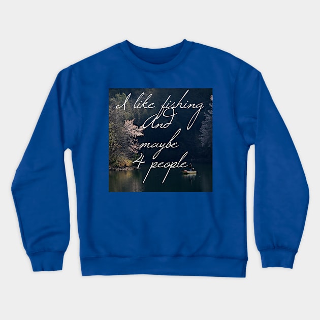 Fishing > People Crewneck Sweatshirt by A Reel Keeper